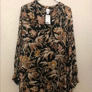 H&M green floral dress